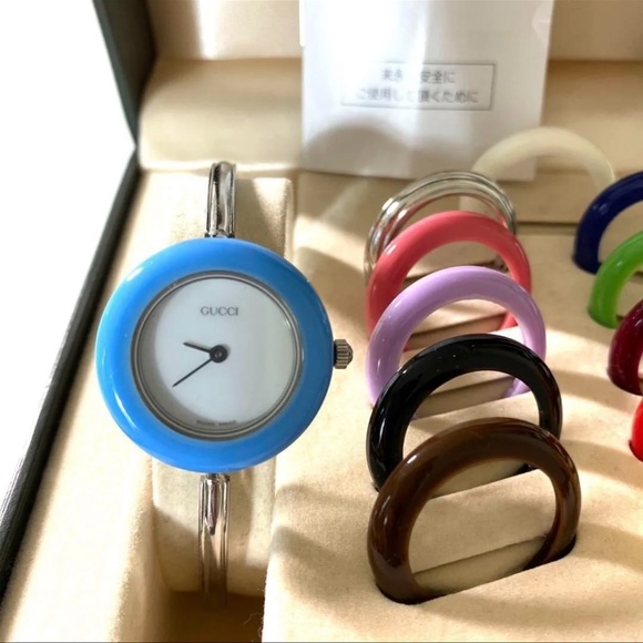 GUCCI Silver Watch Bracelet RARE Vintage - Picture 3 of 7